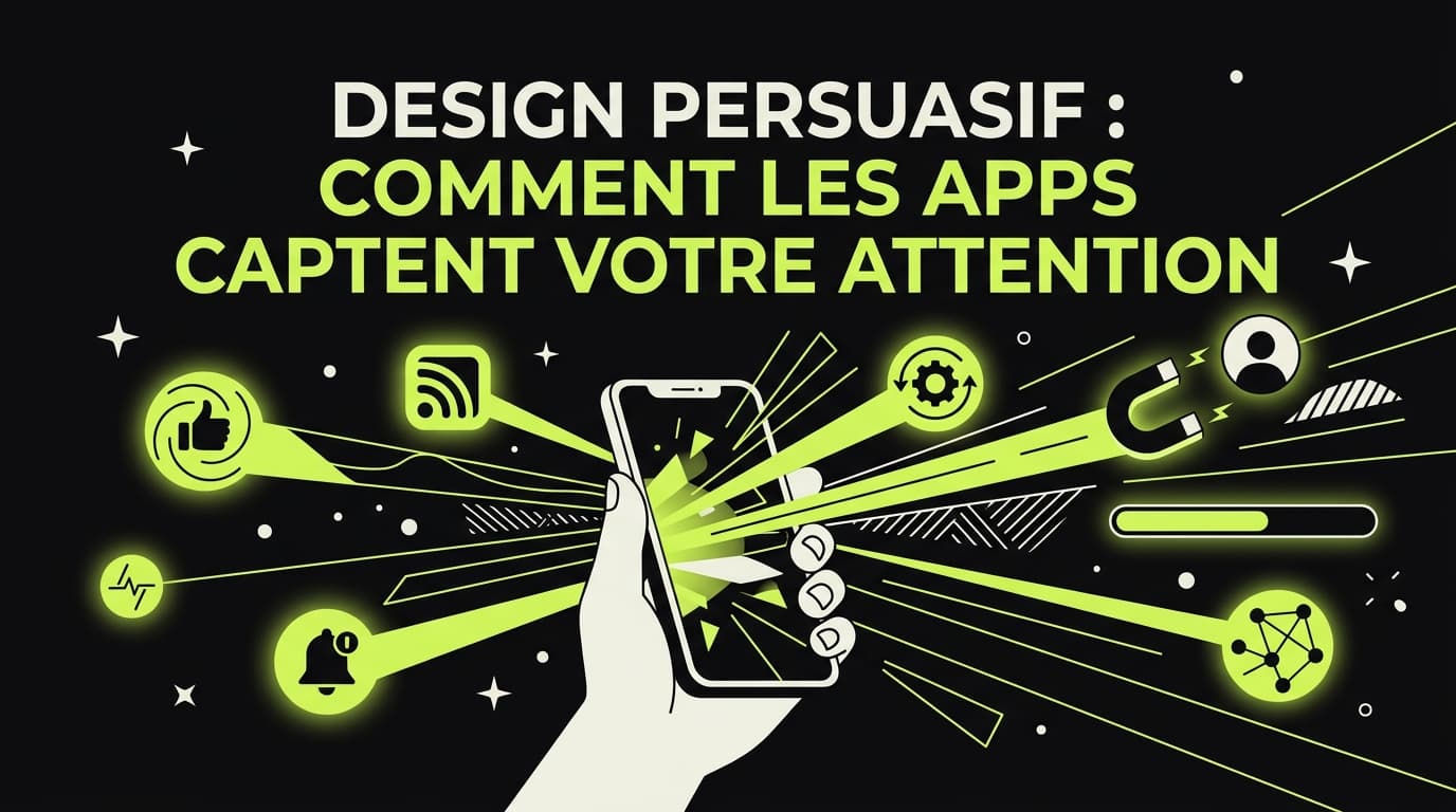 Design persuasif : comment les apps captent votre attention (2026)