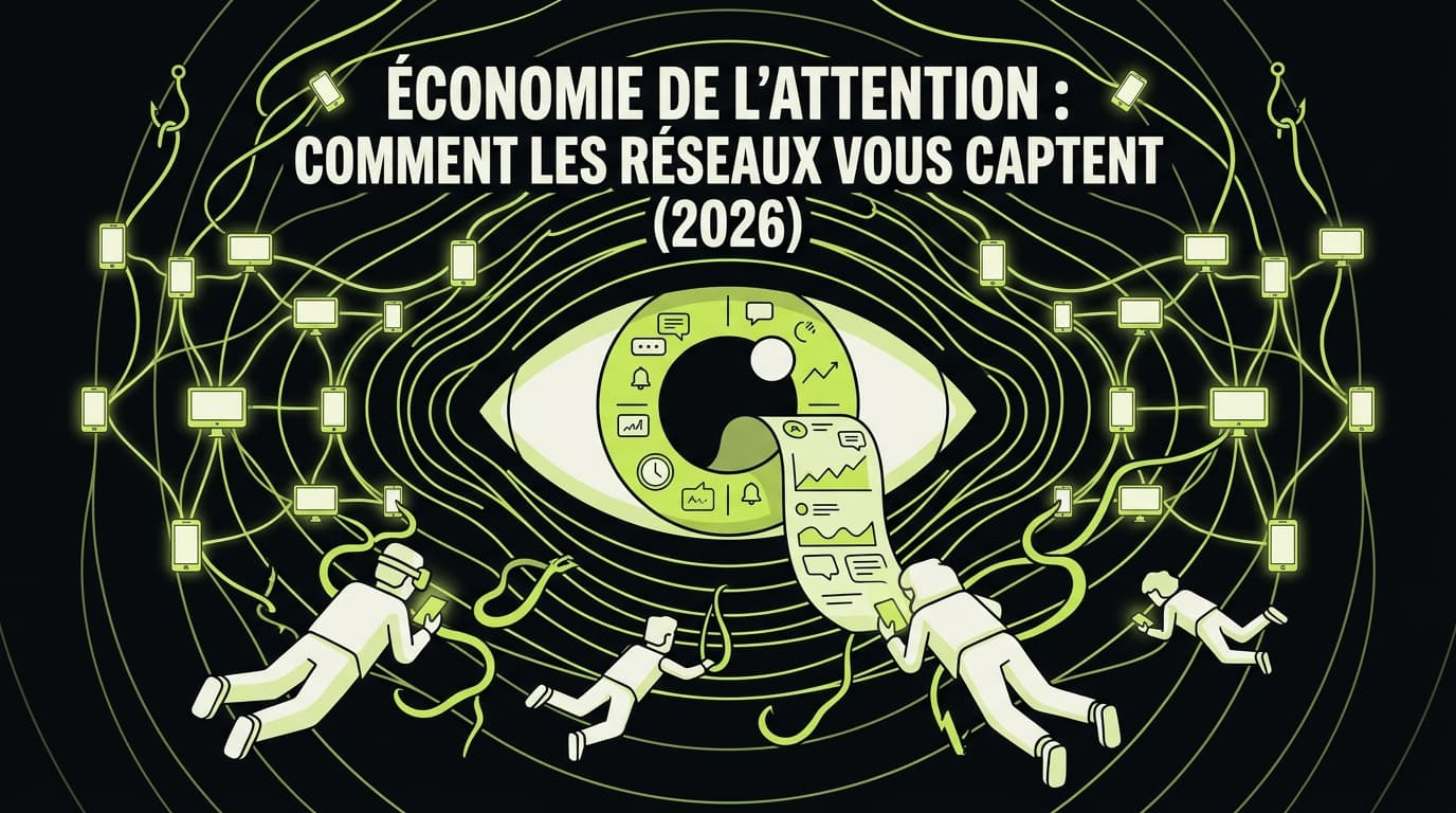 Économie de l'attention : comment les réseaux vous captent (2026)